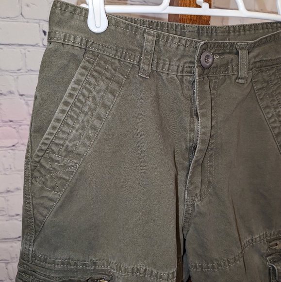 Green Cargo Shorts Sz 29 - Picture 7 of 7